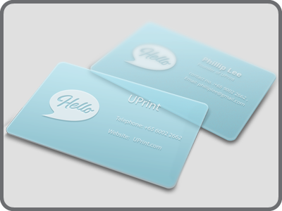 translucent vellum business cards
